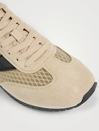 Oasis Mesh And Suede Sneakers