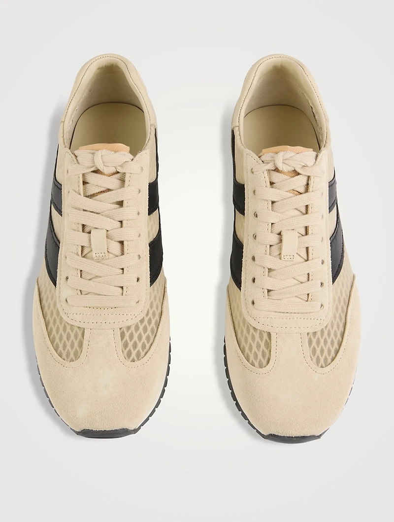 Oasis Mesh And Suede Sneakers