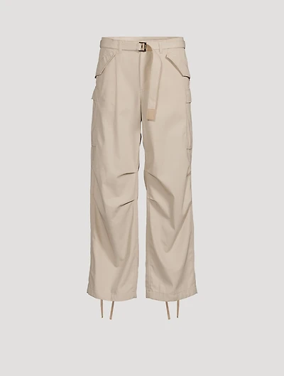 Cotton Twill Cargo Pants