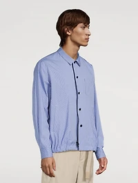 Striped Poplin Jacket