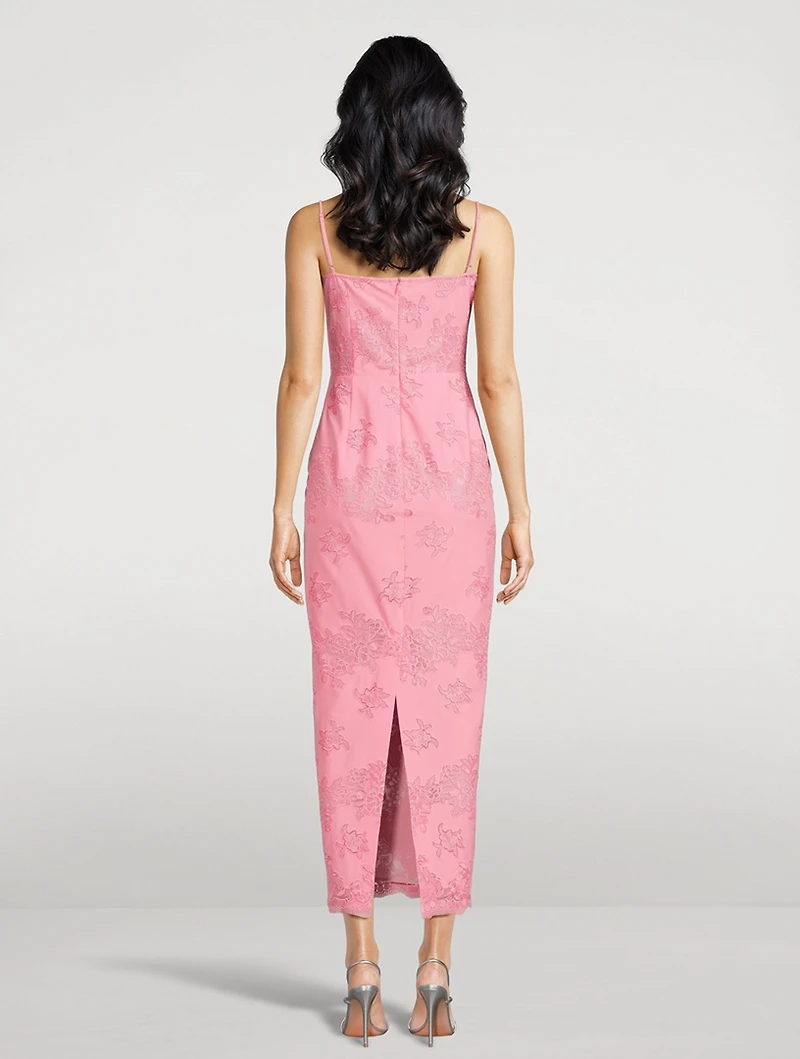 Sinead Laser-Cut Midi Dress