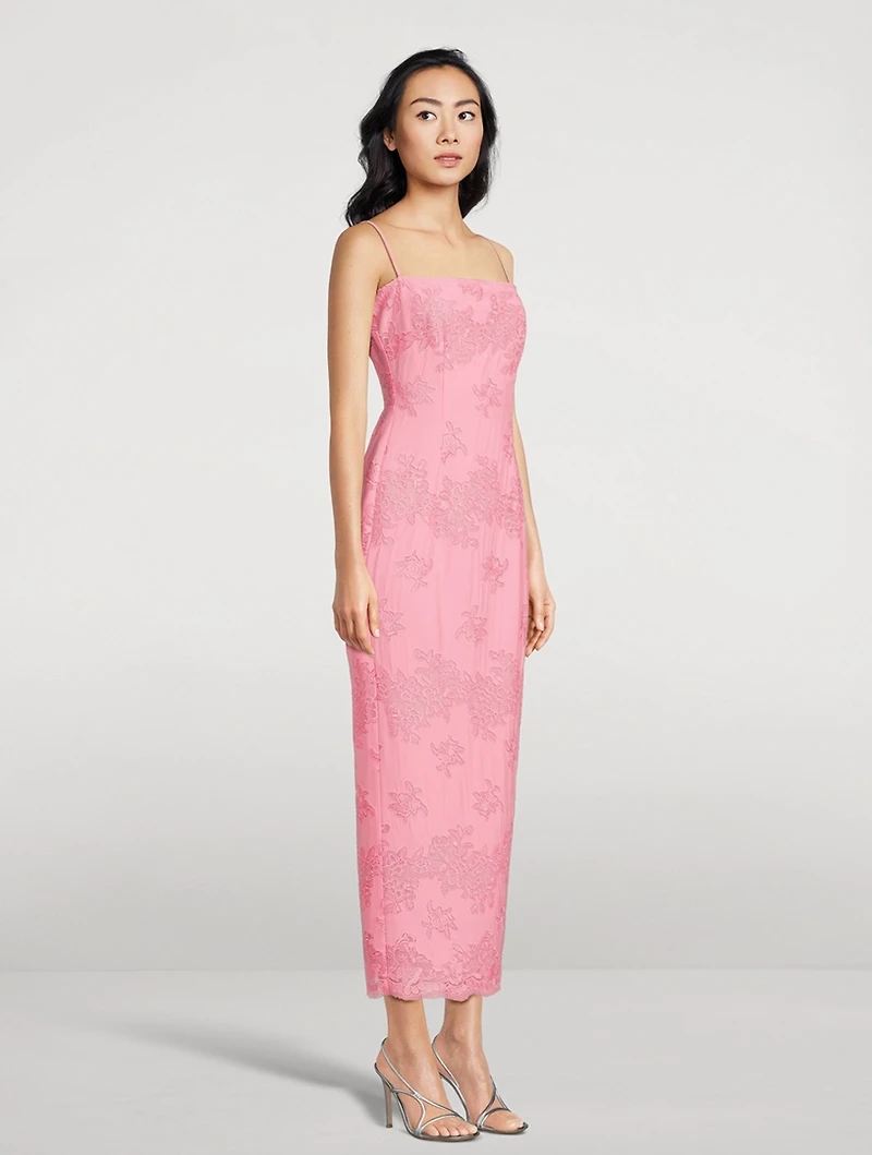 Sinead Laser-Cut Midi Dress