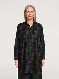 Rose-Embellished Shirt