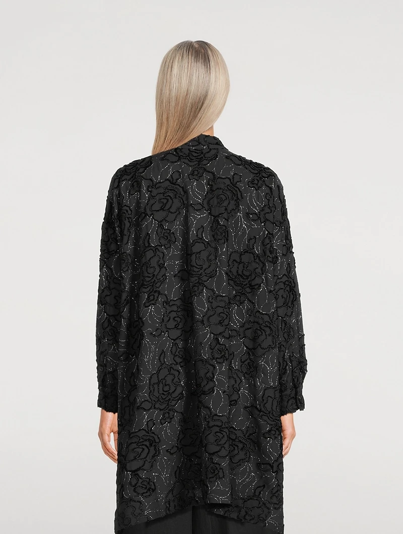 Rose-Embellished Shirt