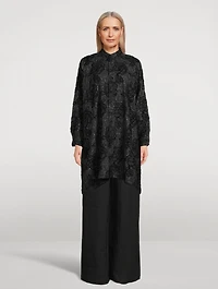 Rose-Embellished Shirt