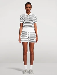 Textured Cotton Shorts