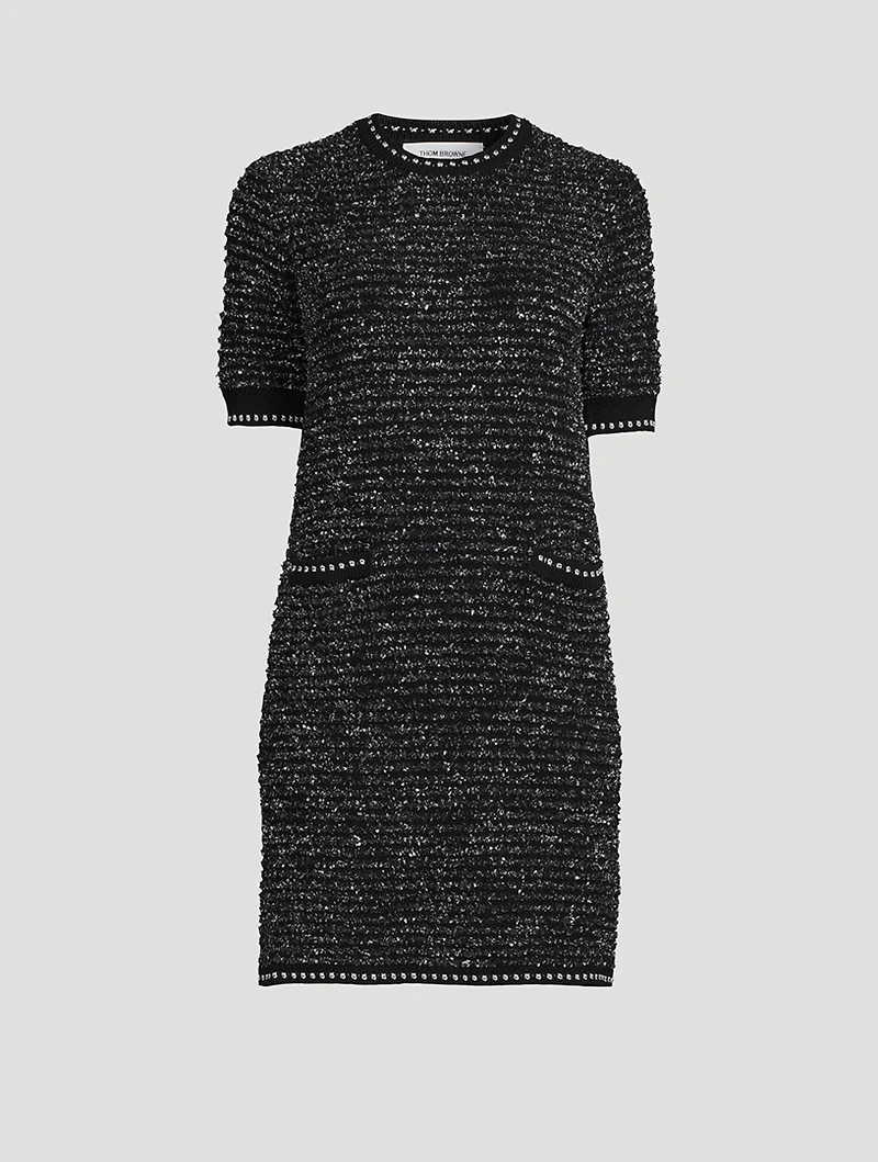 Eyelash Tweed Jacquard Dress