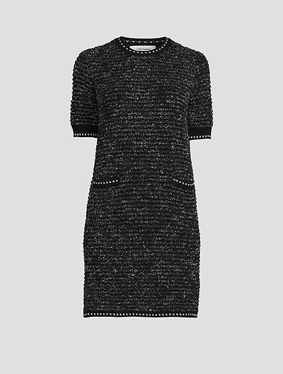 Eyelash Tweed Jacquard Dress
