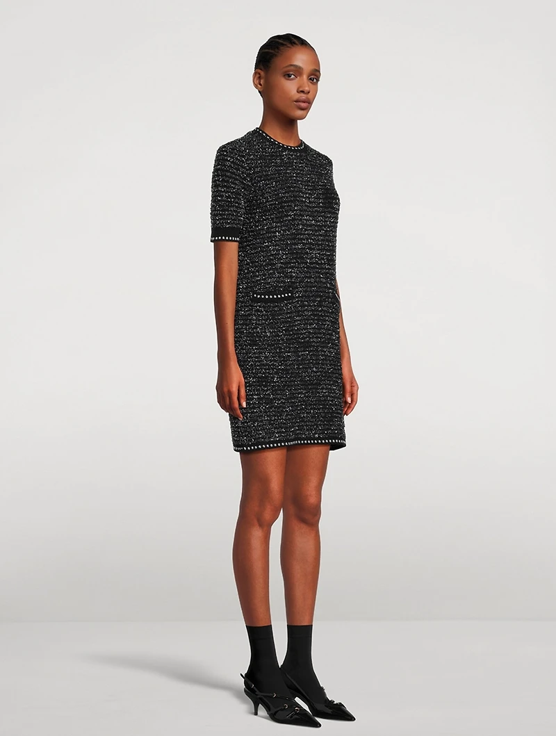 Eyelash Tweed Jacquard Dress