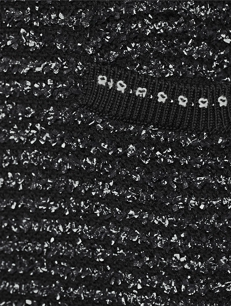 Eyelash Tweed Jacquard Dress