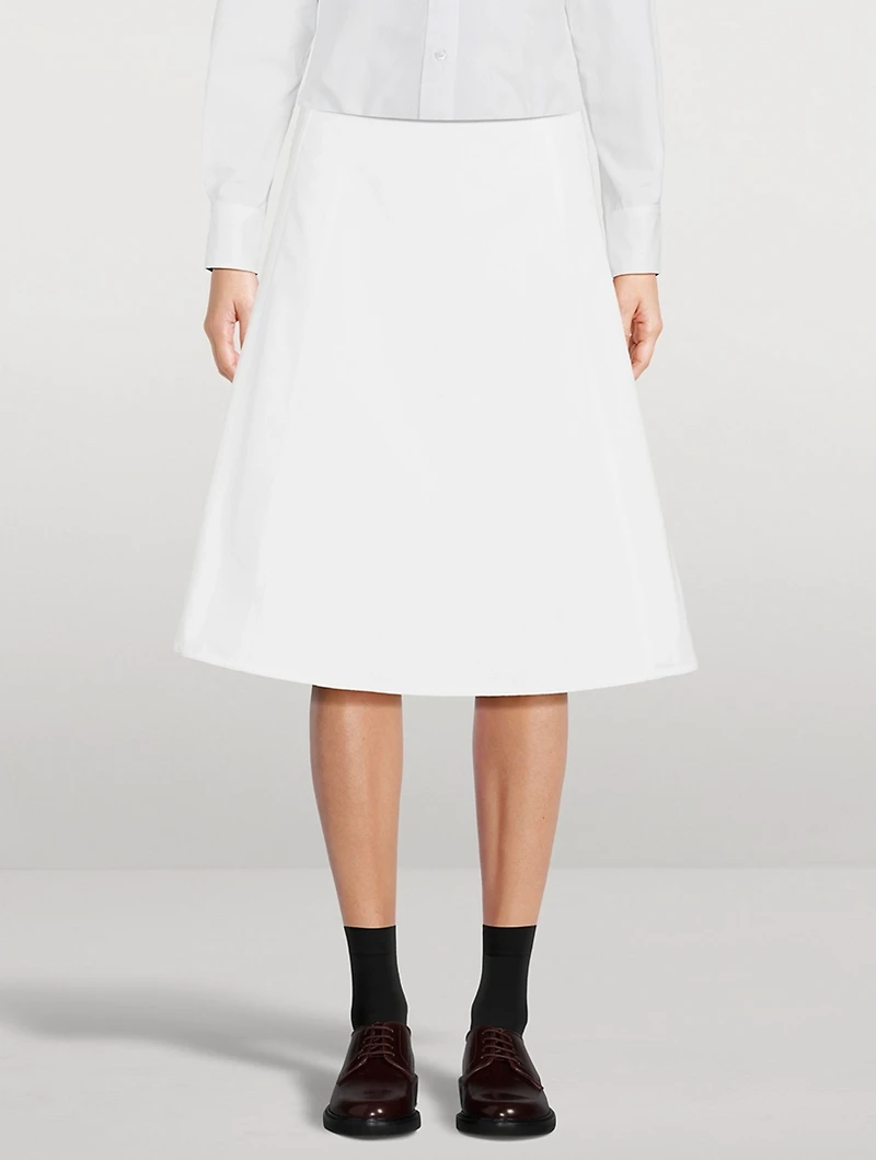 Typewriter Cloth Midi Skirt