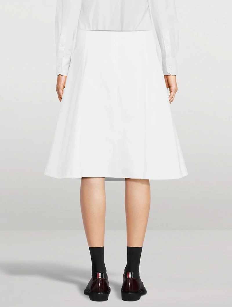 Typewriter Cloth Midi Skirt