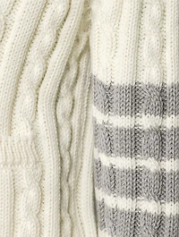 Cable-Knit Wool Cardigan