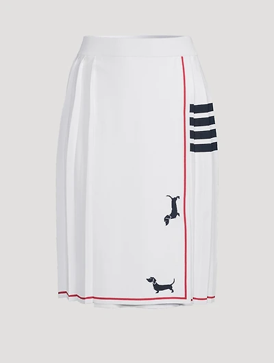 Hector Intarsia Pointelle Midi Skirt