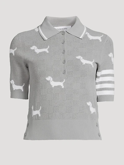 Hector Intarsia Polo Sweater