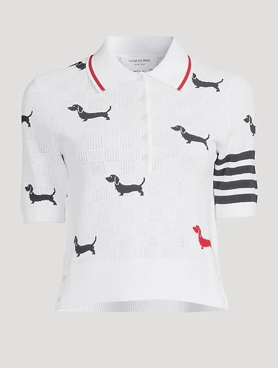 Hector Intarsia Pointelle Sweater