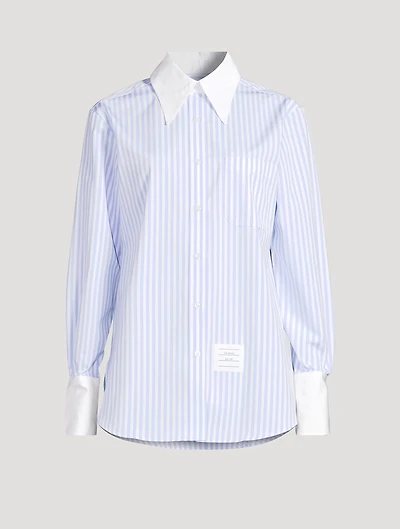 Poplin Shirt Stripe Print