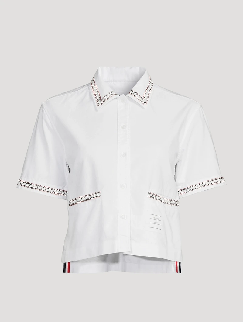 Cropped Oxford Shirt