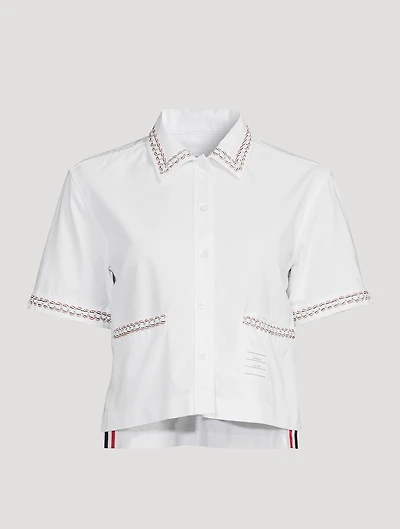 Cropped Oxford Shirt