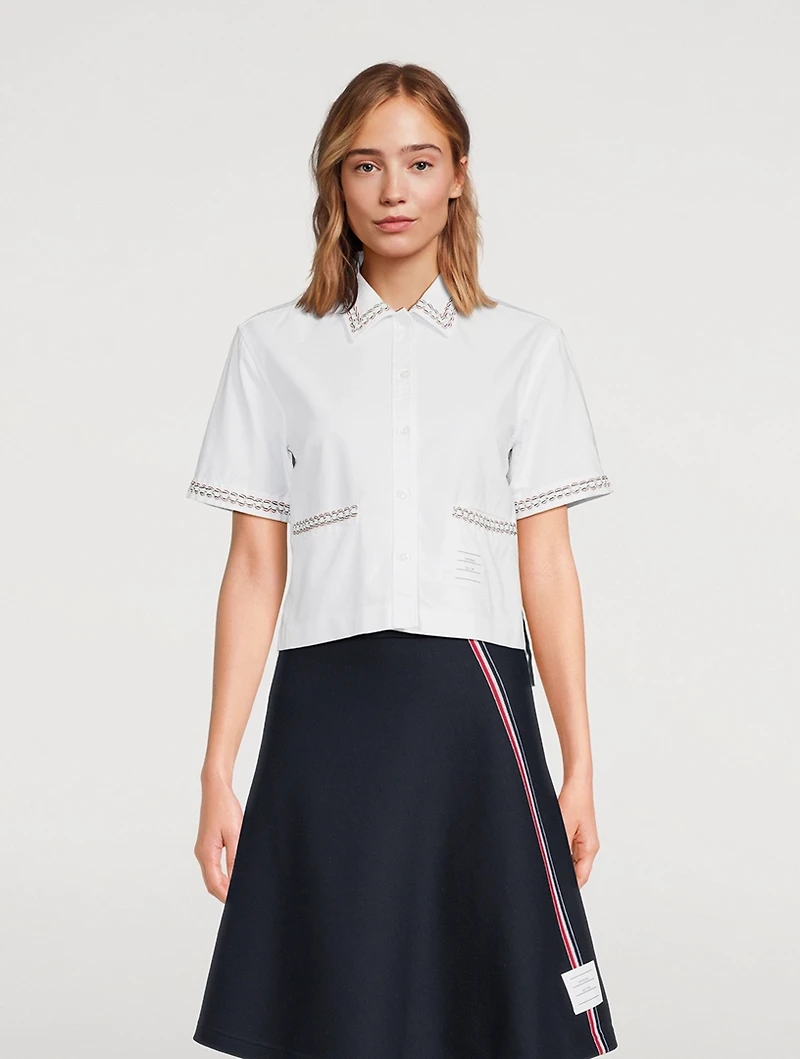Cropped Oxford Shirt