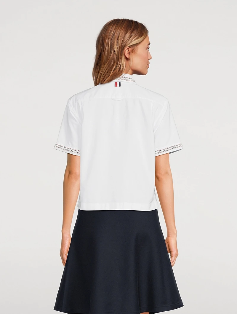Cropped Oxford Shirt