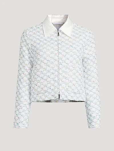 Sequin Tweed Down Jacket