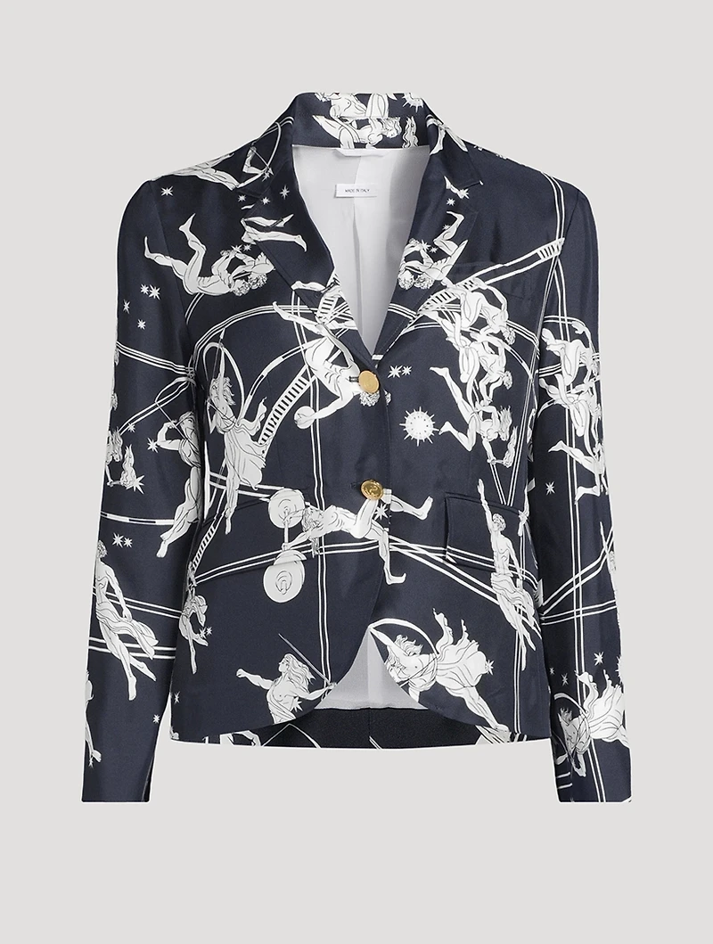 Silk Jacket Olympic Constellation Print