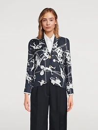 Silk Jacket Olympic Constellation Print