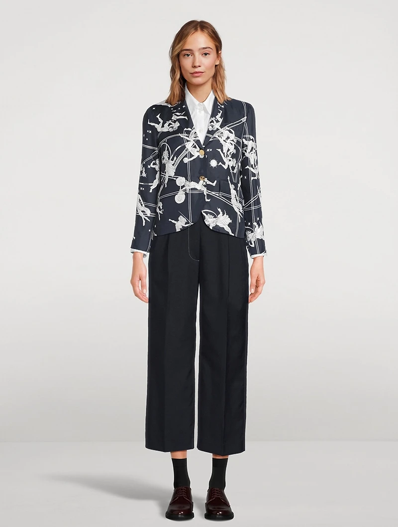 Silk Jacket Olympic Constellation Print