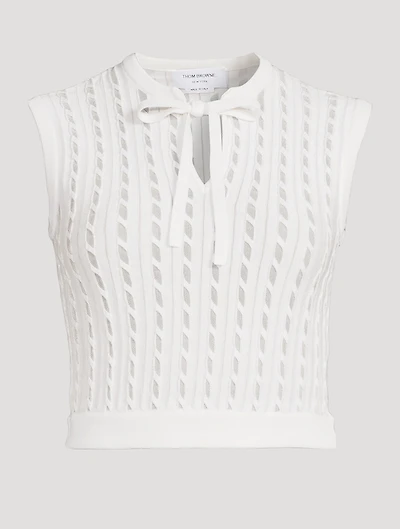 Tie-Neck Sleeveless Top
