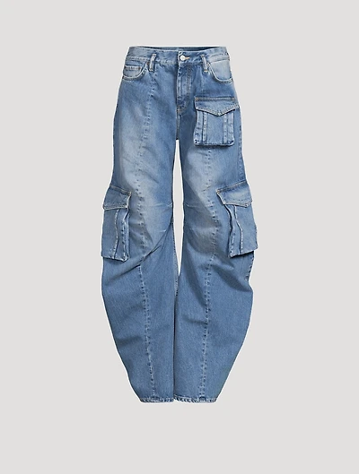 Barrel-Leg Cargo Jeans