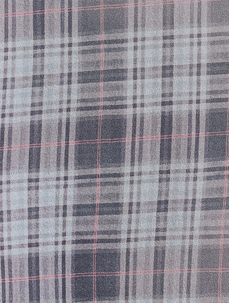 Seamless Turtleneck Plaid Print