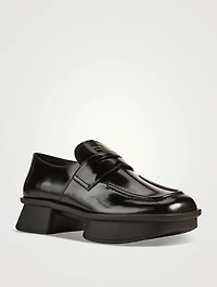 Equal Brushed Leather Loafers