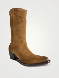 Suede Western Boots