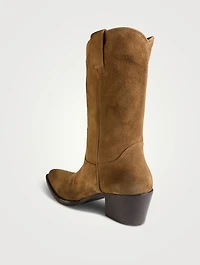Suede Western Boots