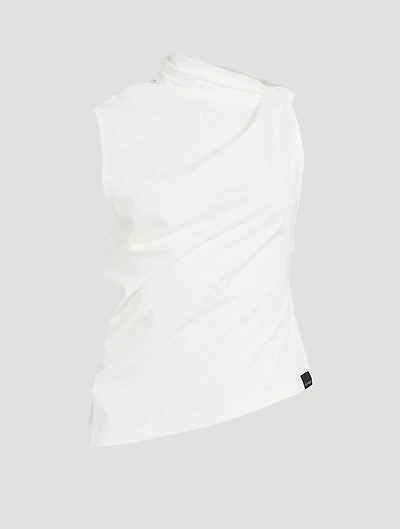 Draped Jersey Top