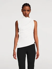 Draped Jersey Top