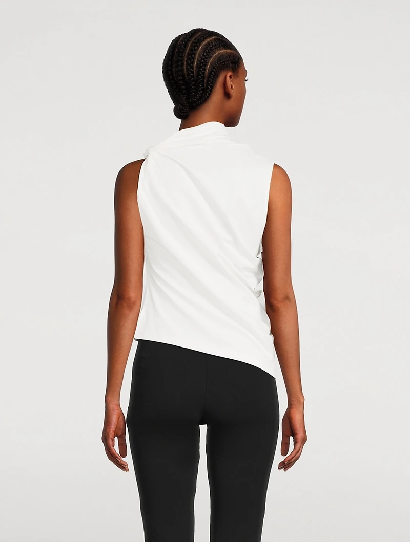 Draped Jersey Top