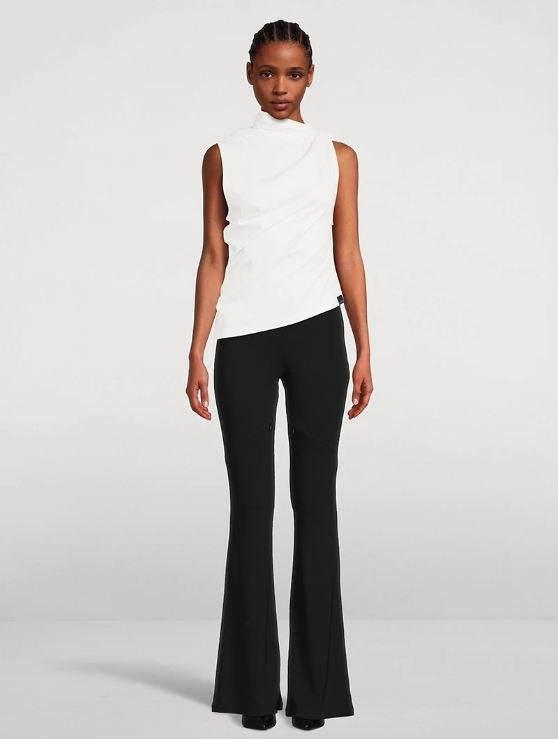 Draped Jersey Top