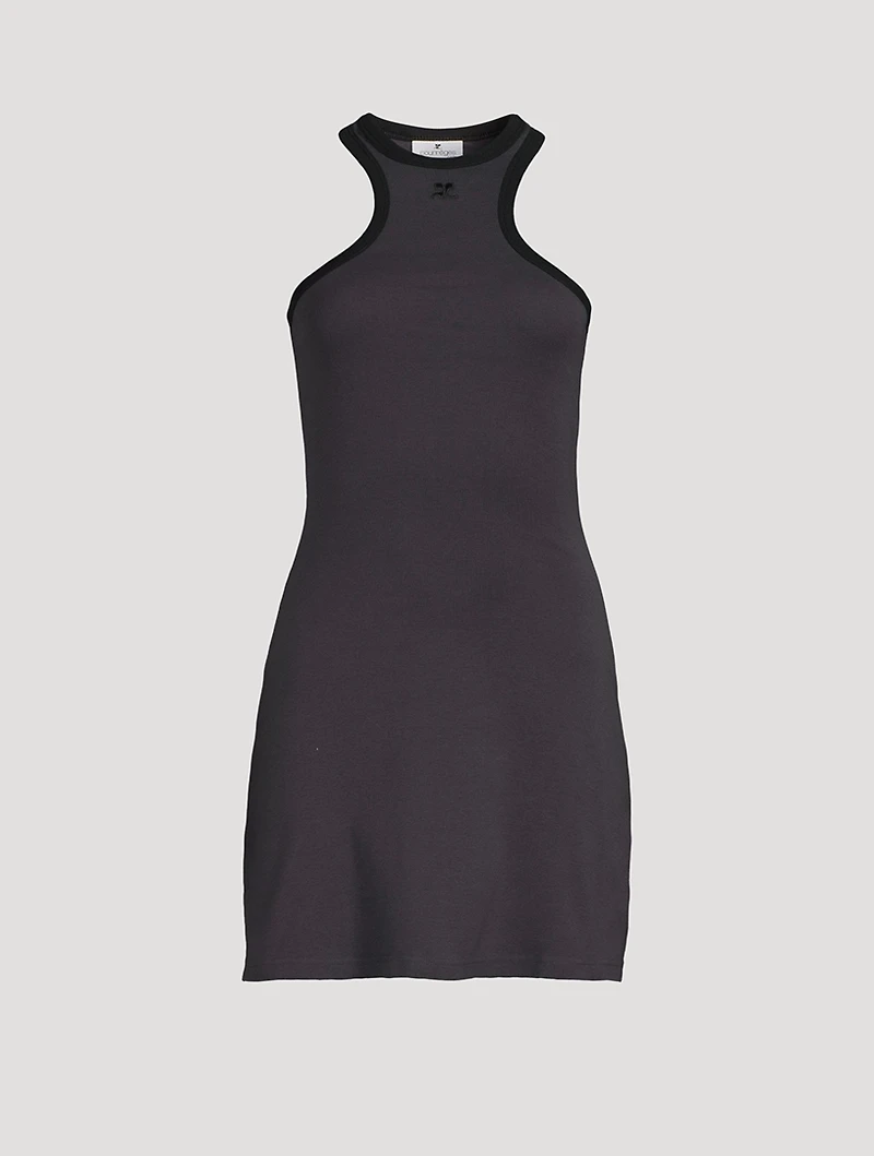 Contrast Scuba Mini Dress