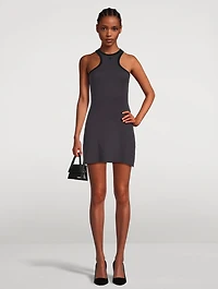 Contrast Scuba Mini Dress