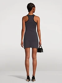 Contrast Scuba Mini Dress