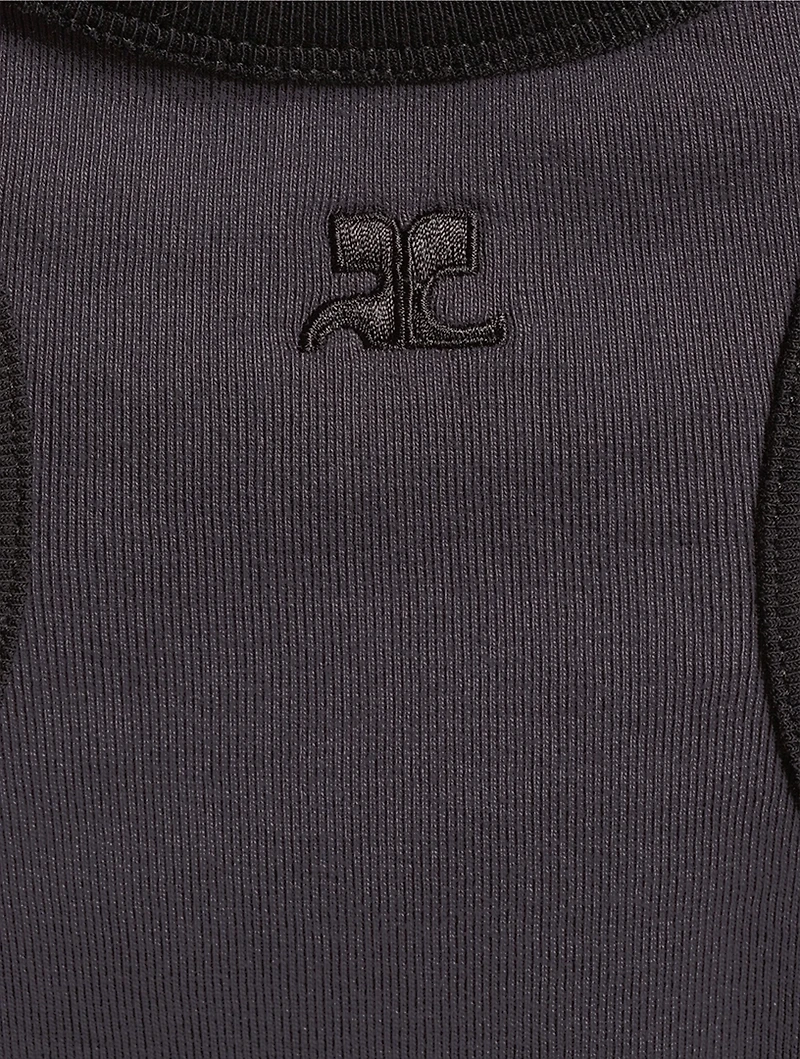 Contrast Scuba Mini Dress