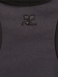 Contrast Scuba Mini Dress
