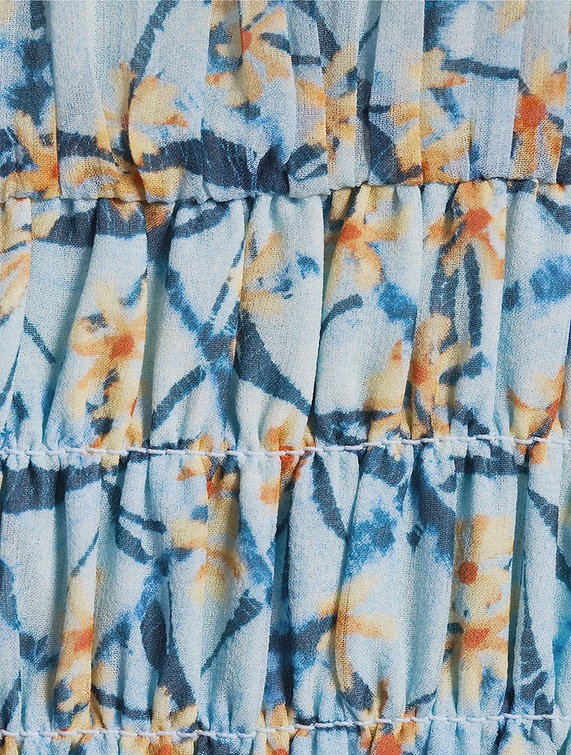 Adeline Printed Silk Midi Dress