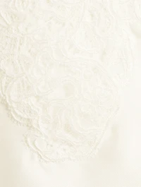 Lace-Trimmed Silk Cami