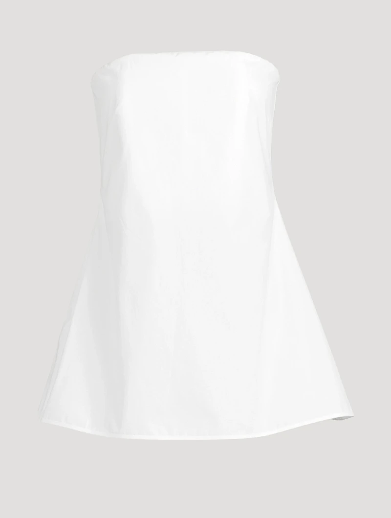 Poplin Strapless Top