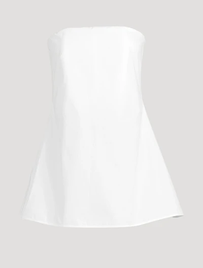 Poplin Strapless Top