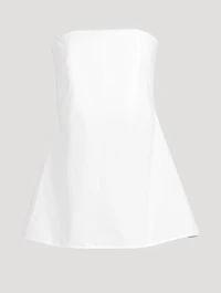 Poplin Strapless Top