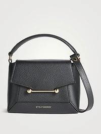 Nano Mosaic Leather Top Handle Bag